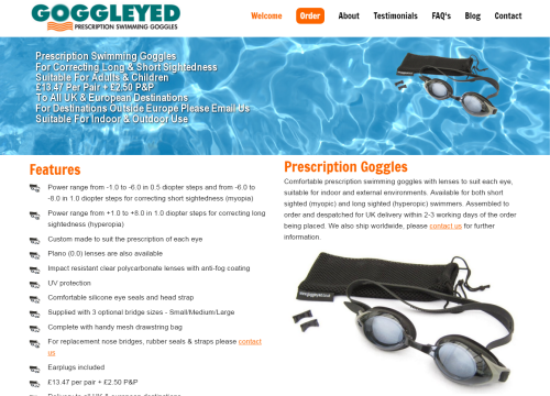 goggleyed prescription swimming goggles